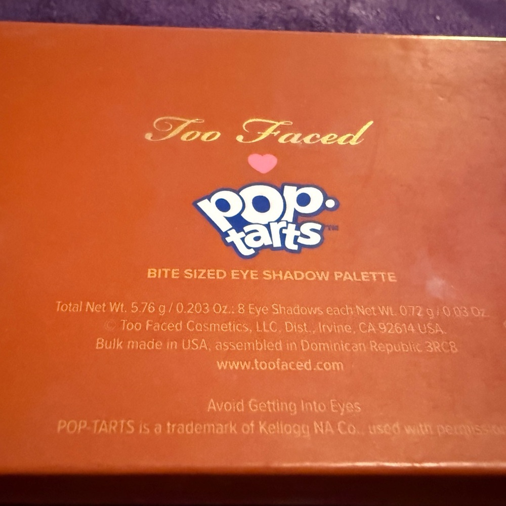 TOO FACED Bite size pop tarts cinnamon sugar brown eyeshadow pigment eyes - Picture 4 of 7